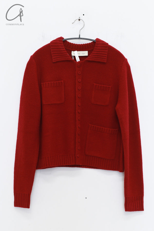 SWAYING 25 Early Spring Wool Pocket Cardigan/Skirt SW-SW25PS1T17-HONG Red Top SW25PS1T17 SW25PS3B09